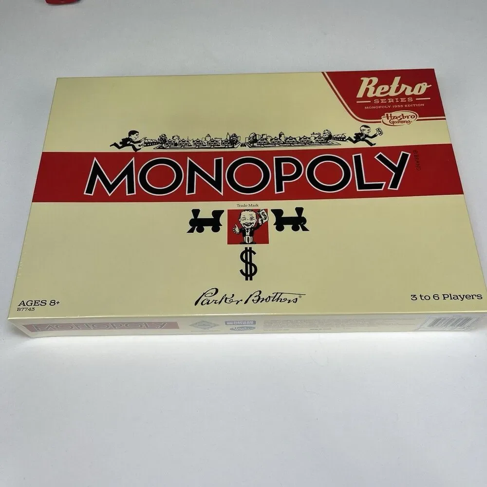 Hasbro Monopoly Retro Series 1935 Edition Board Game NEW Sealed Vintage Style
